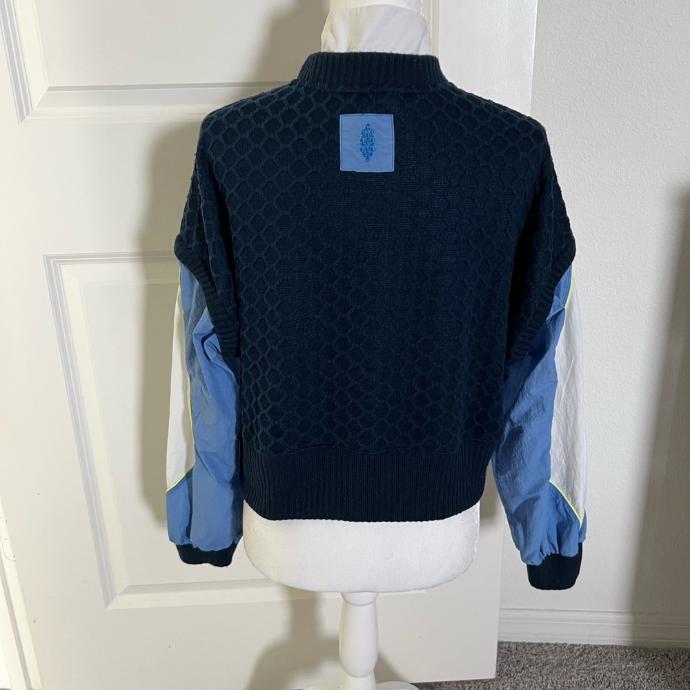 NWOT Free People Movement Full Count Navy Sweatshirt XS - Picture 5 of 9